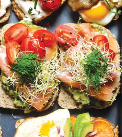 The Surfer: Toast with Smashed Avocado & Smoked Salmon image None