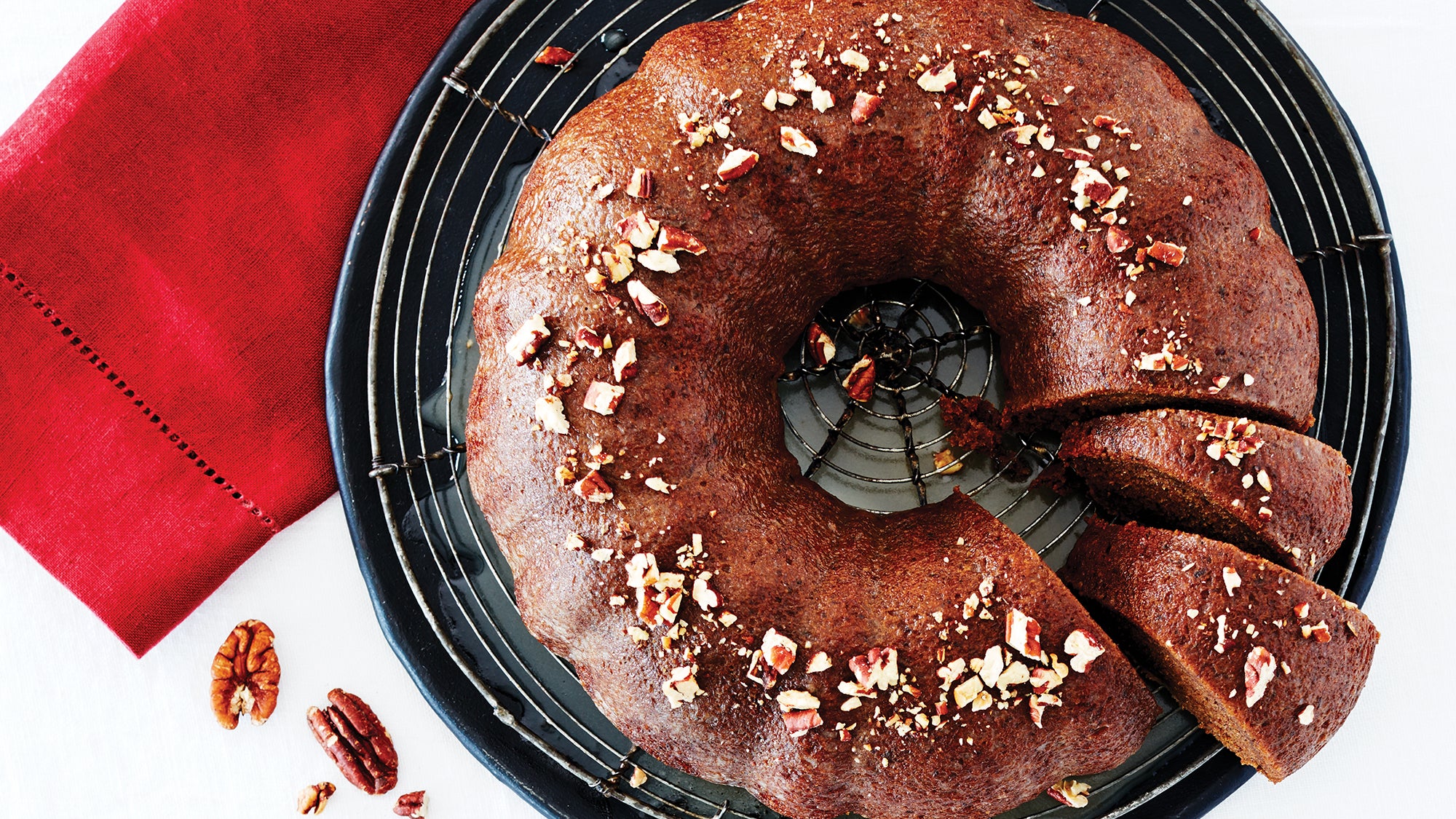 Cherry Vanilla Coffee Cake with Cream Cheese Glaze - perfect for brunch!