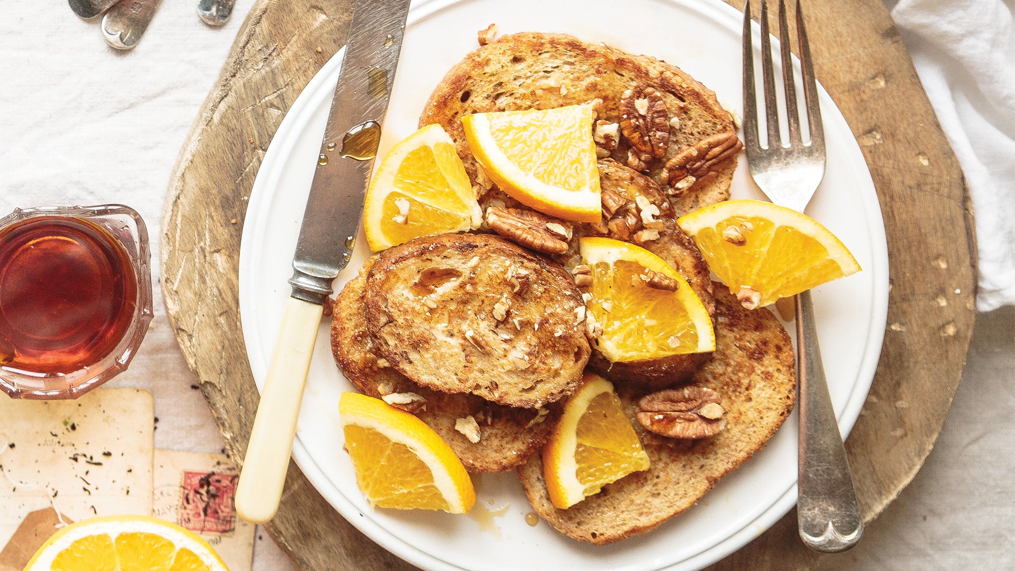 Earl Grey French Toast with Orange Maple Syrup
