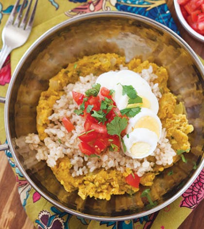 Indian Red Lentils with Rice & Hard-Boiled Eggs image Indian Red Lentils with Rice & Hard-Boiled Eggs Recipe