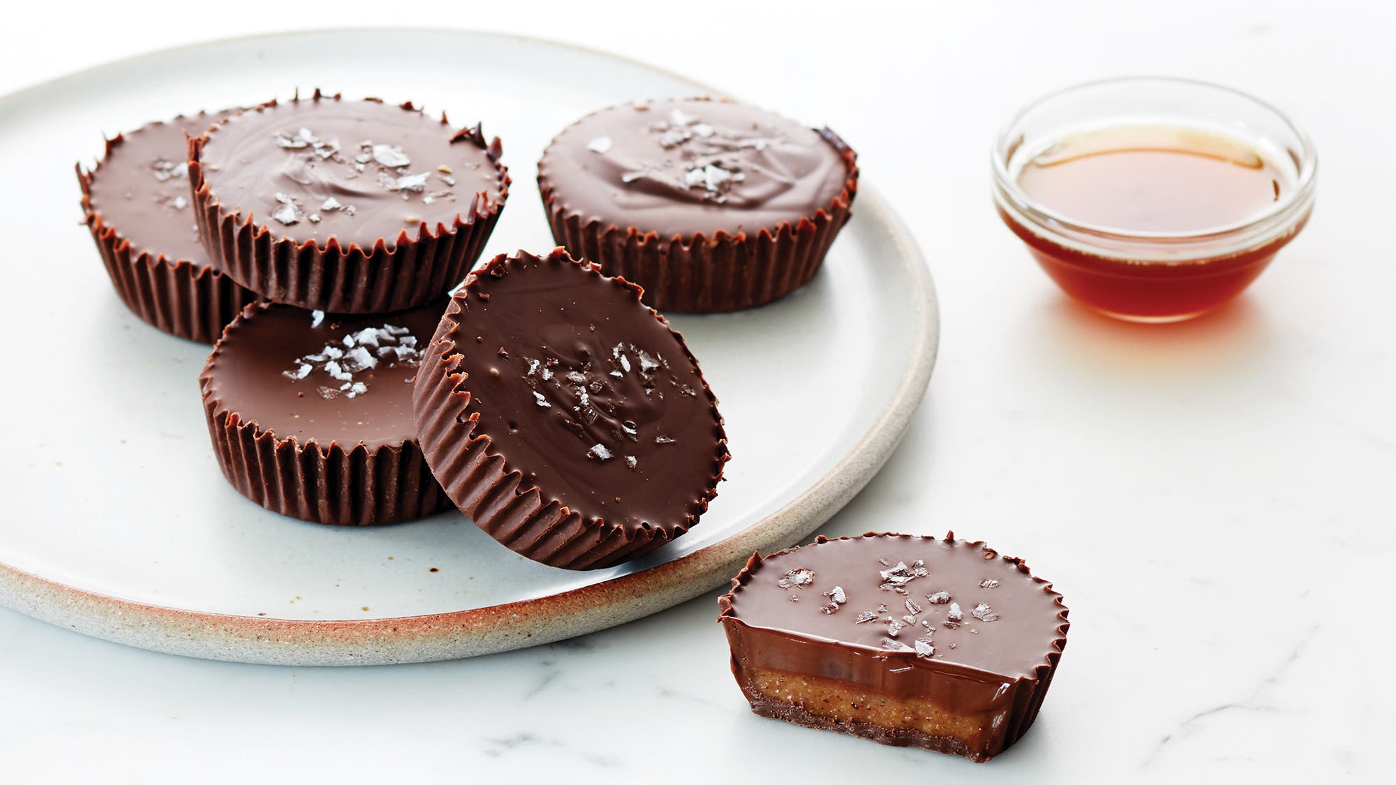 Salted Chocolate Almond Butter Cups Salted Chocolate Almond Butter Cups