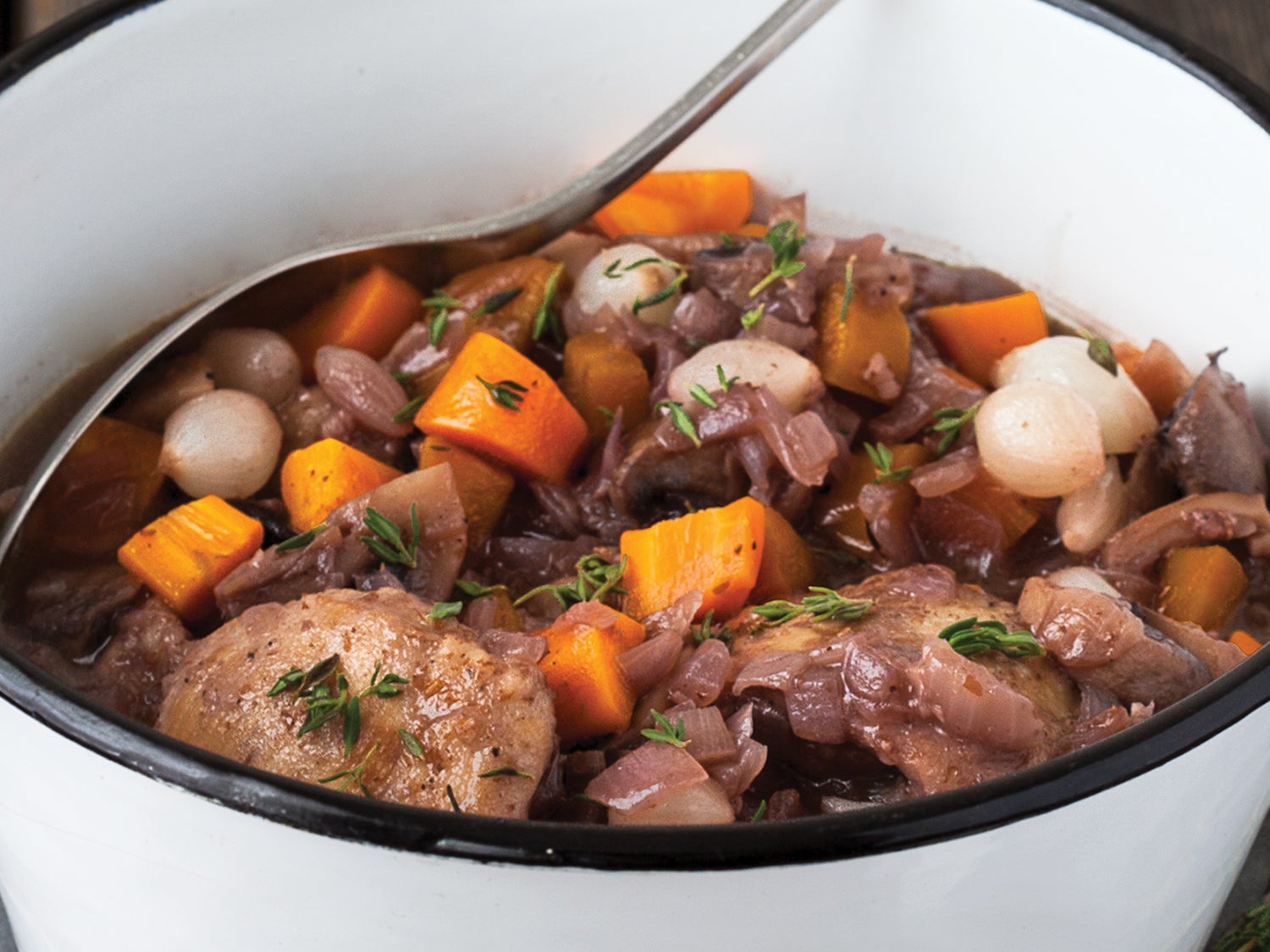 An Awesome French Chicken Stew Recipe - Chicken Bourguignon