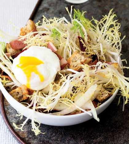 Frisée Salad with Turkey Bacon & Poached Eggs image None