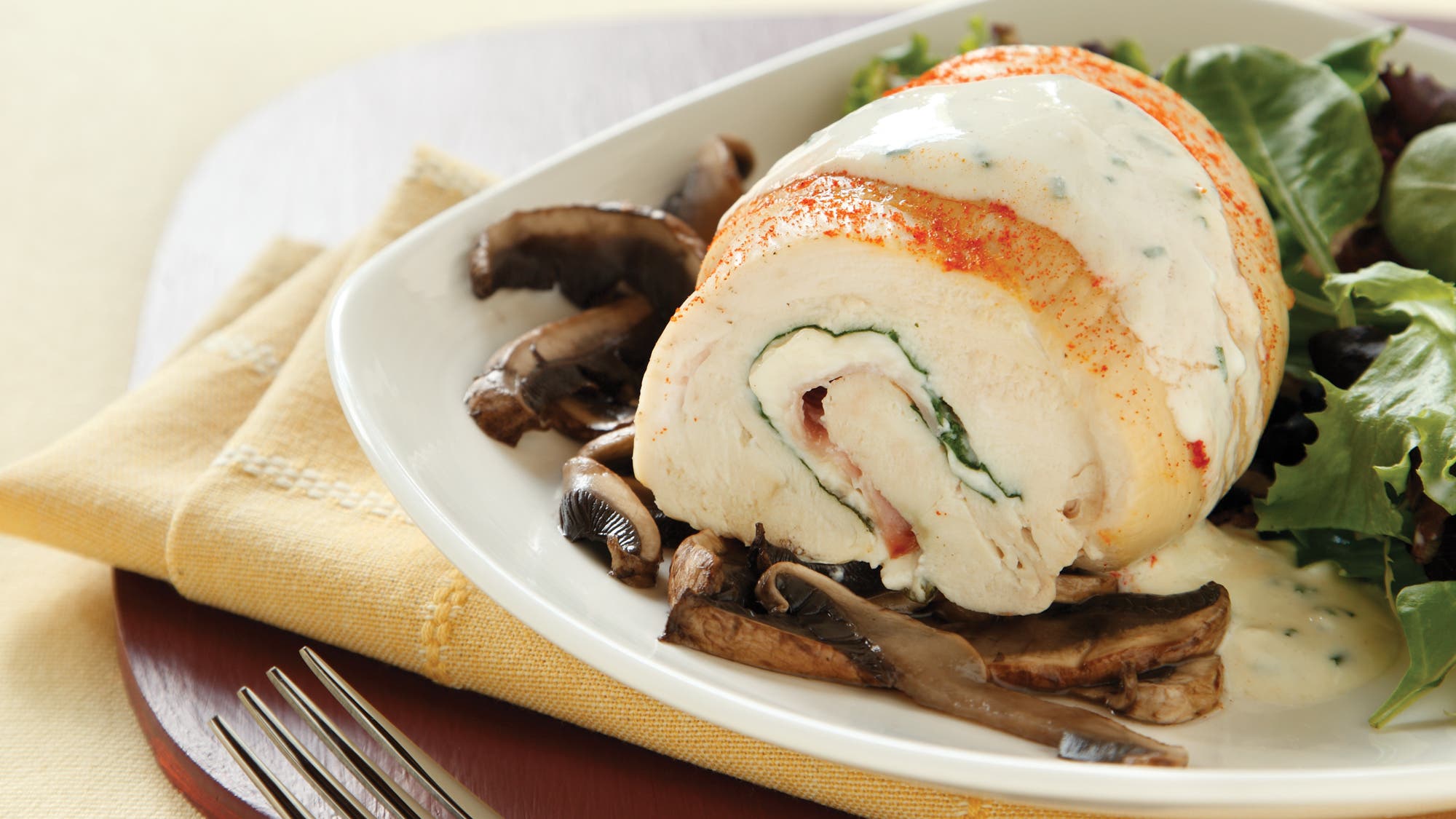 chicken-cordon-bleu- healthy stuffed chicken recipe