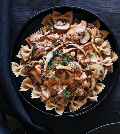 Creamy Cashew Mushroom Stroganoff image Creamy Cashew Mushroom Stroganoff recipe