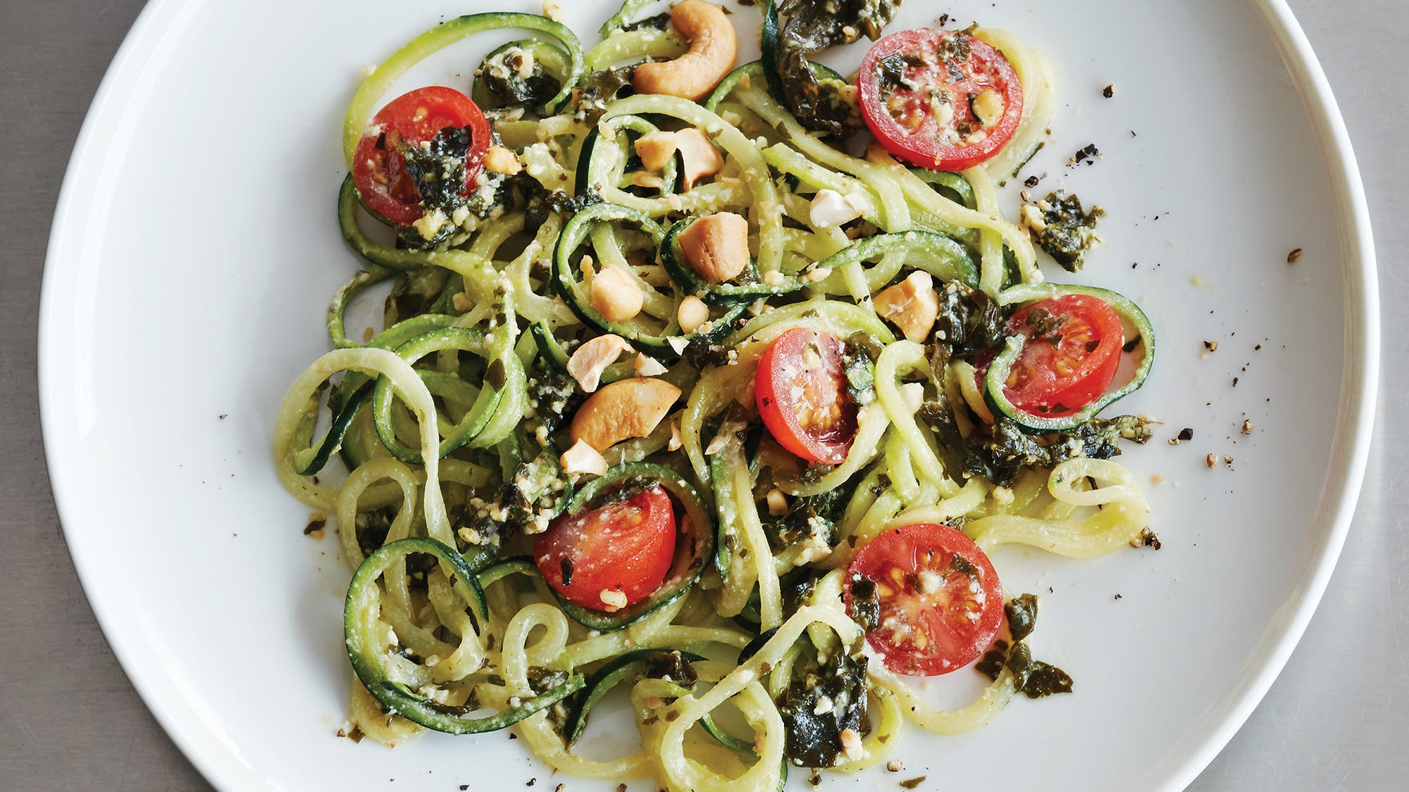 No Cook Zoodles with Wakame Pesto 67 web No cook noodles