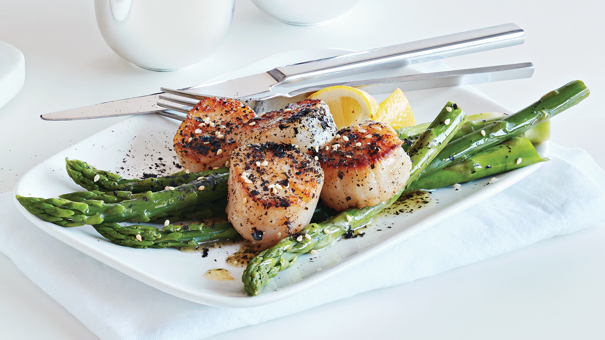 Seared Coriander Scallops