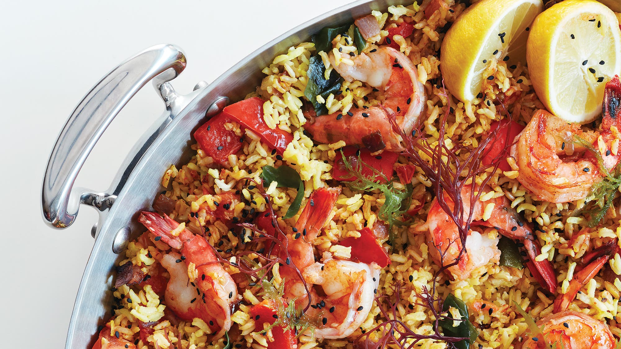 Shrimp and Mixed Seaweed Brown Rice Paella 67 web Shrimp & Mixed Seaweed Brown Rice Paella