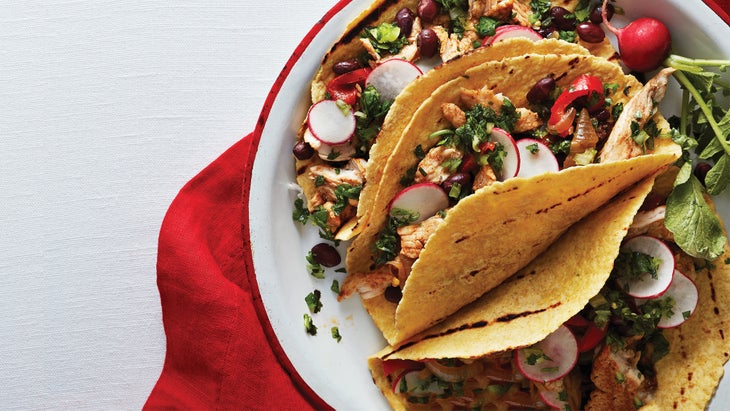 Turkey and Black Bean Tacos with Green Herb Salsa 67 web Turkey and Black Bean Tacos