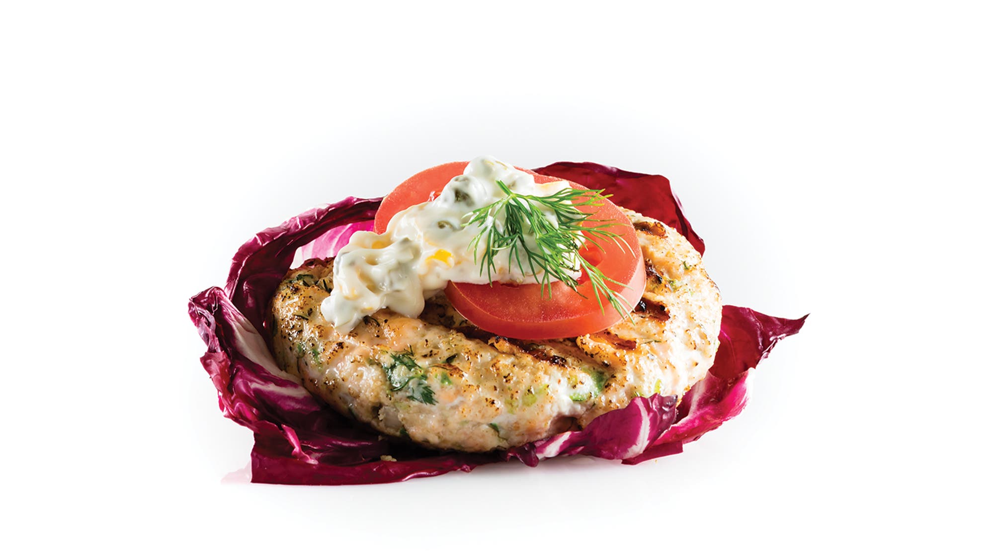 Cucumber Dill Salmon Patties with Lemon Caper Mayo Recipe