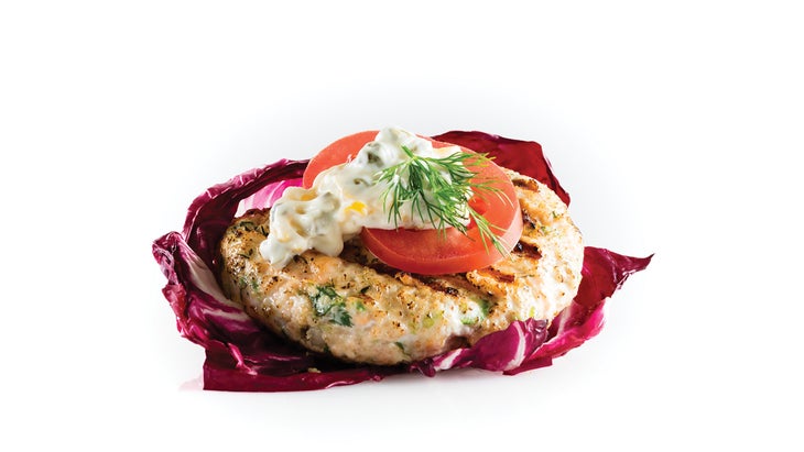 Cucumber Dill Salmon Patties with Lemon Caper Mayo 62web Cucumber Dill Salmon Patties with Lemon Caper Mayo Recipe