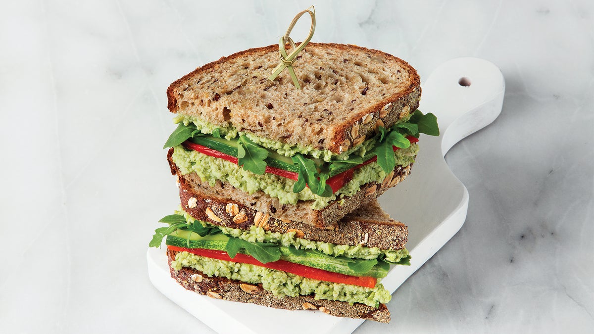 Edamame Pate Clean Vegetarian Sandwich Recipe