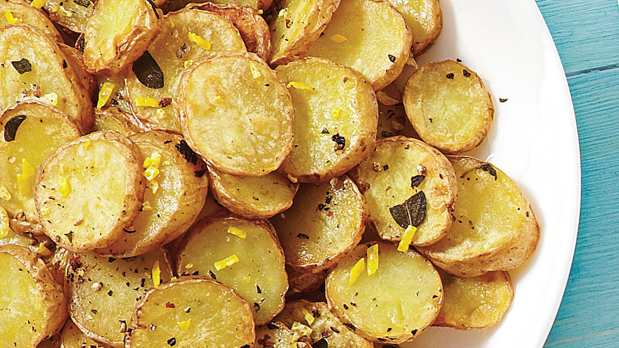 Potato Rounds with Fresh Lemon