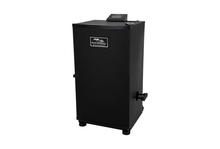 Masterbuilt Sportsman Elite 30 Black Electric Smoker with cover and stand