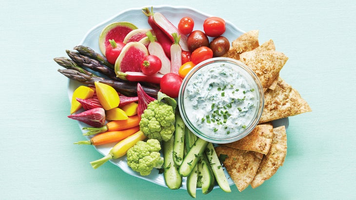 Creamy-Kale-Dip-with-Zaatar-Pita-Chips_72-web Creamy Kale Dip with Za'atar Pita Chips Recipe