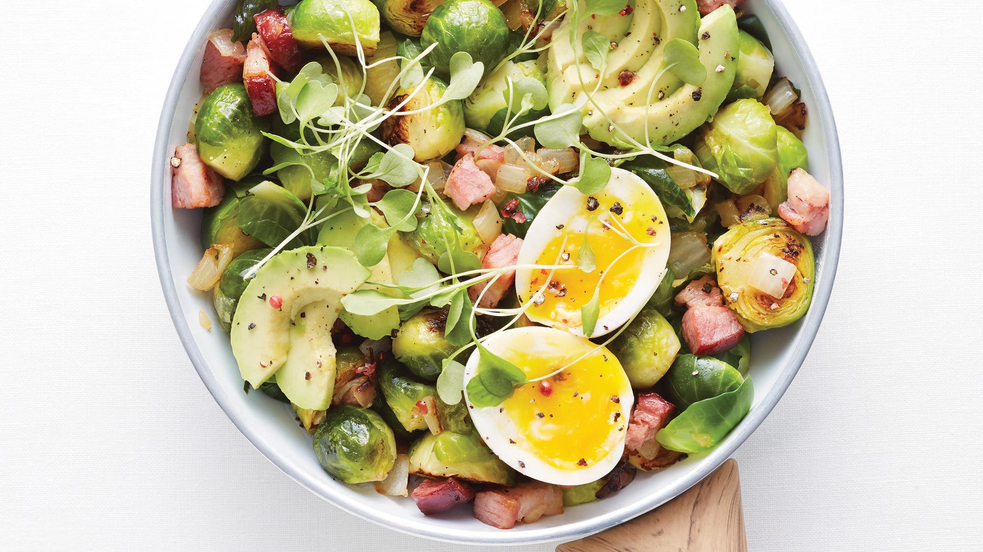 Brussels Sprouts with Soft-Boiled Egg recipe
