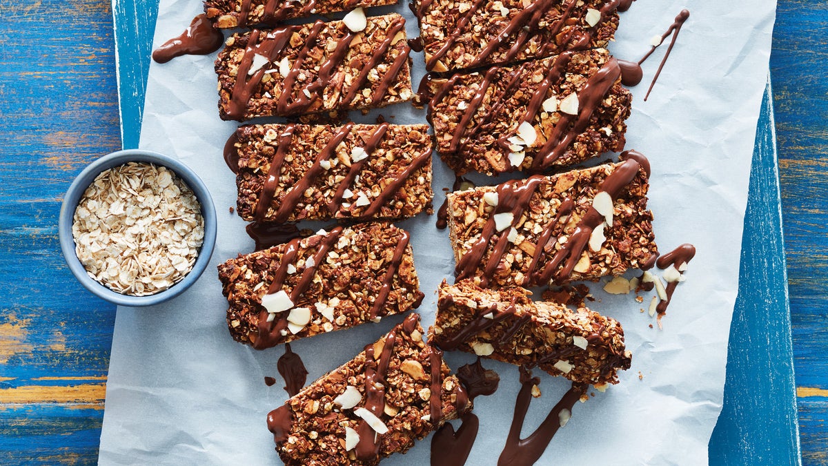 Clean Chocolate Almond Butter Granola Bars Recipe Clean Eating