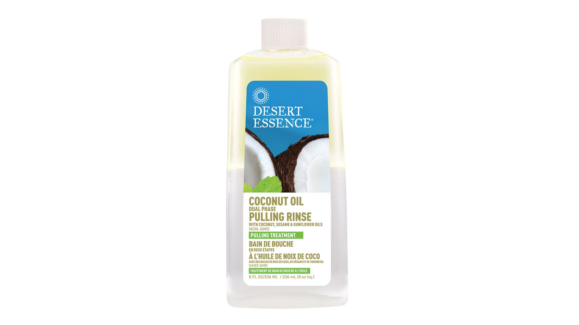 Desert Essence Coconut Oil Dual Phase Pulling Rinse