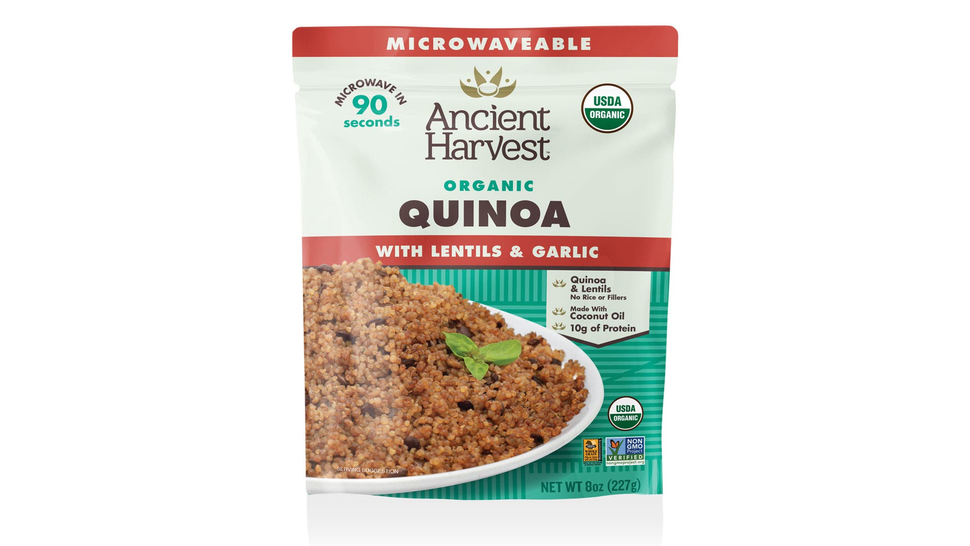 Ancient Harvest Heat-and-Eat Quinoa with Lentils and Garlic