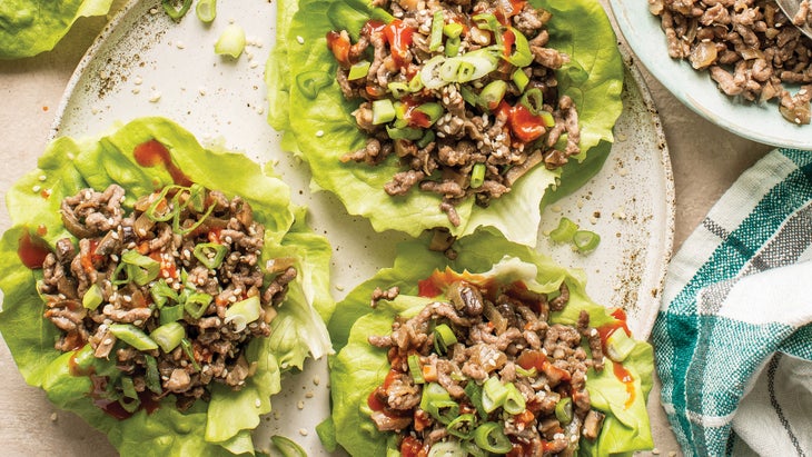Sesame Beef Lettuce Cups recipe