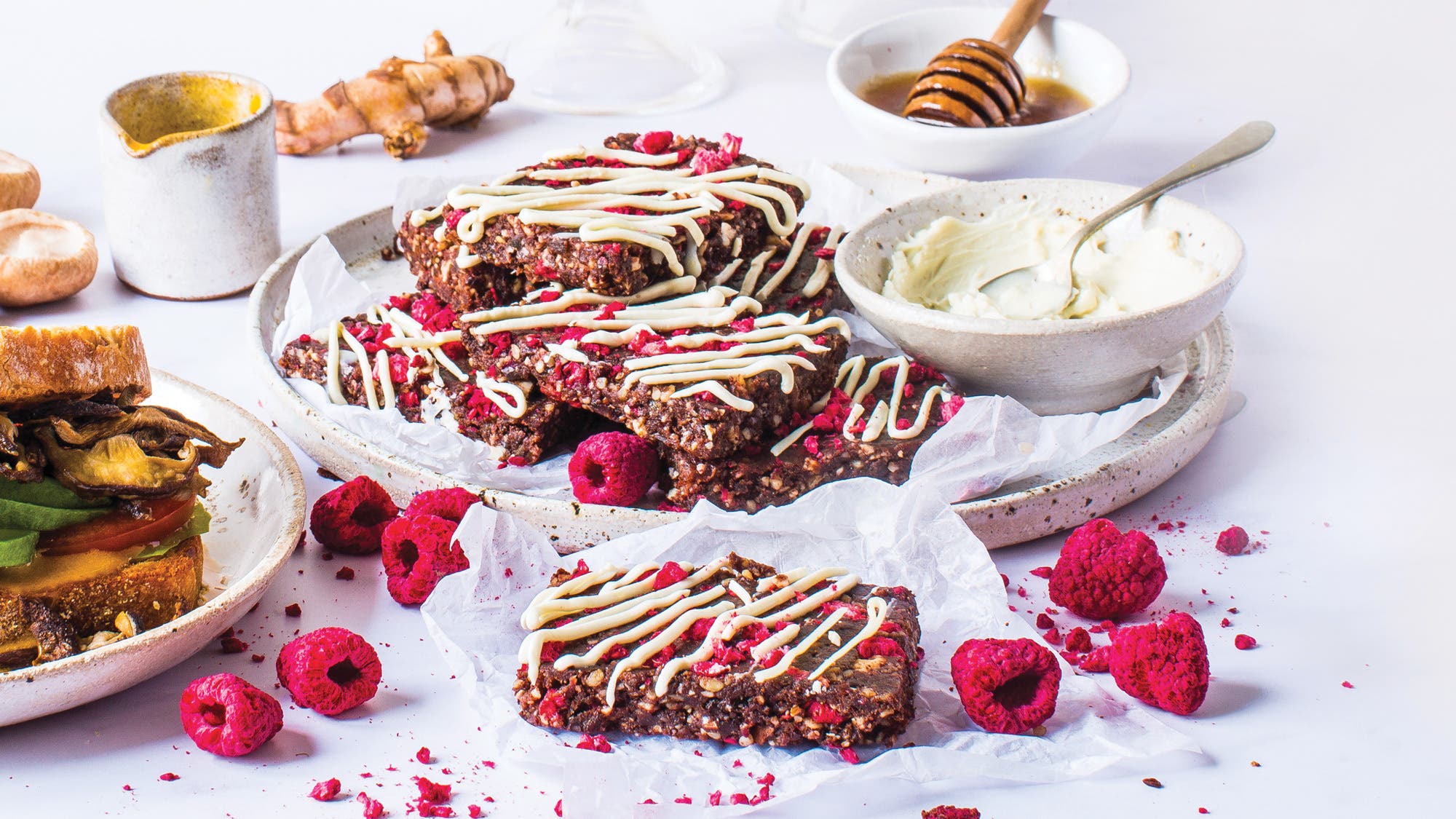 Chocolate Raspberry Bars with Cordyceps recipe