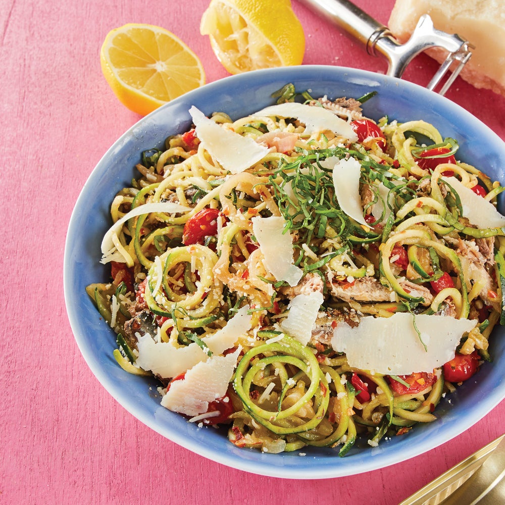 Sardine &#038; Zucchini “Pasta” with Grana Padano-image