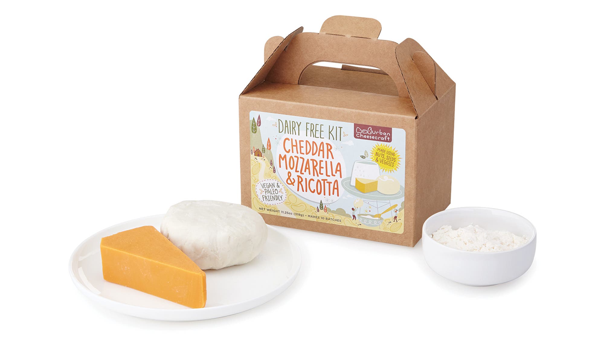 Uncommon Goods Dairy-Free Cheddar, Mozzarella and Ricotta Kit