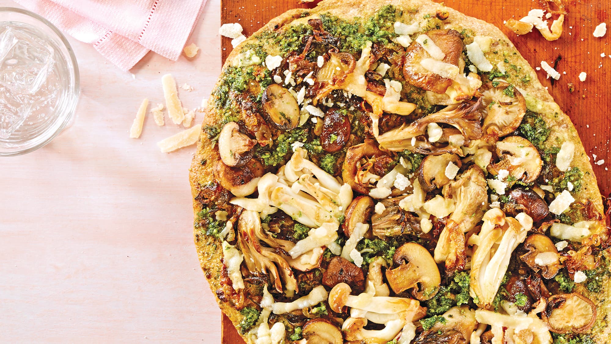 Grilled Mixed Mushroom Flatbread recipe