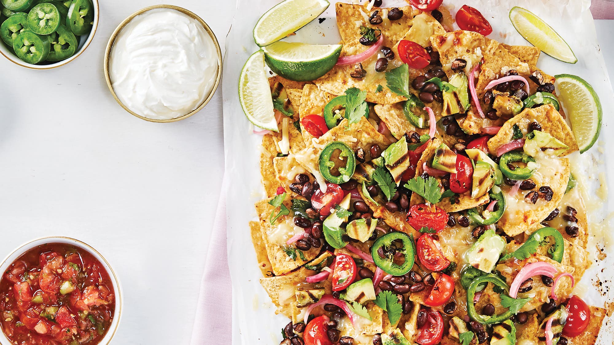 Grilled Veggie Nachos recipe