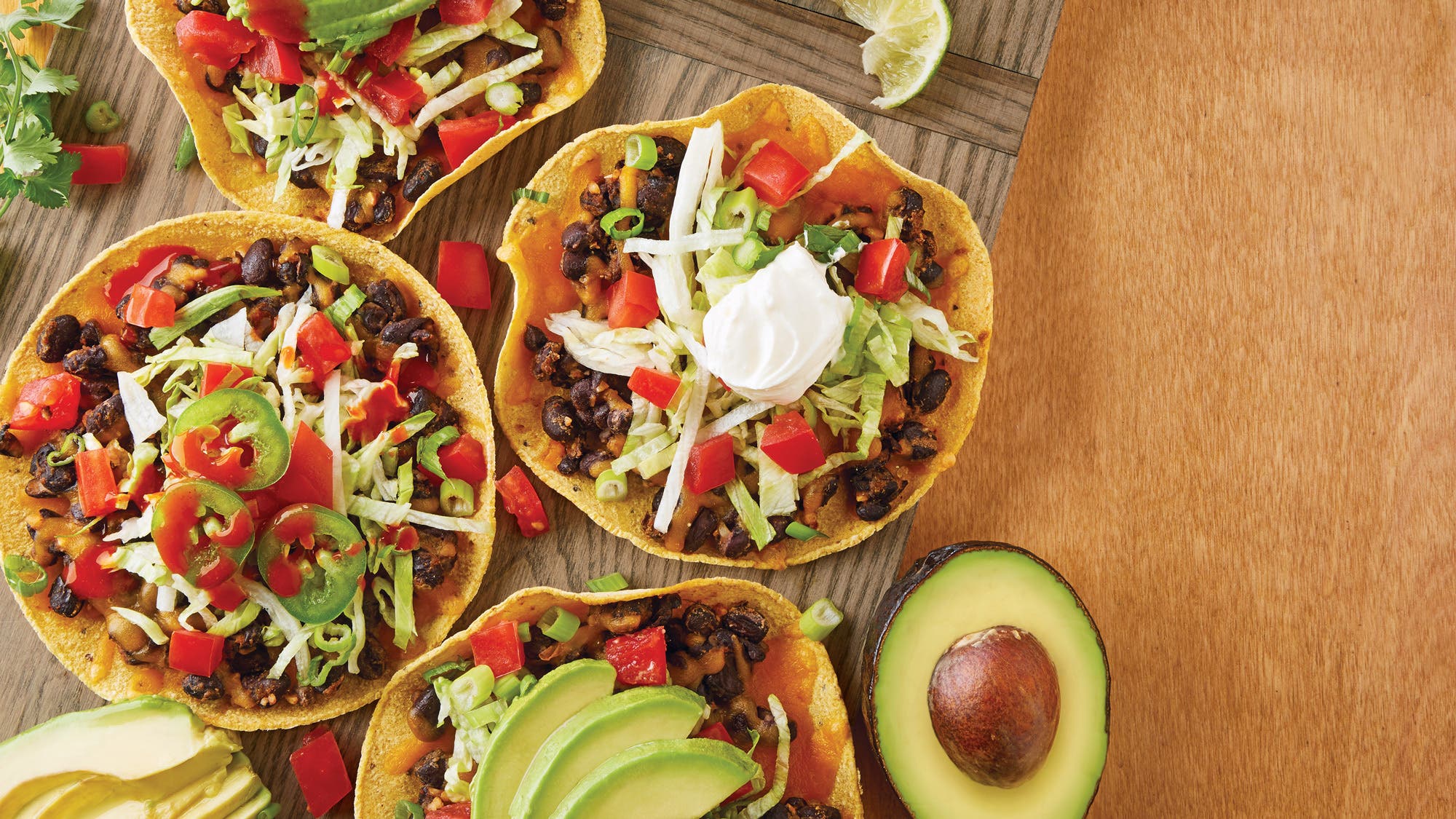 Black Bean Toaster Tostadas recipe
