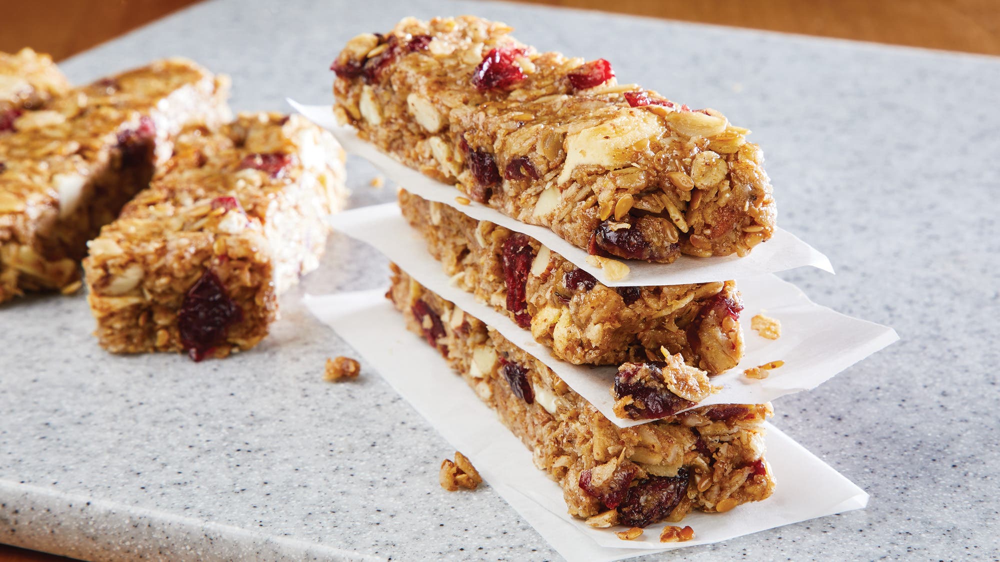 No-Bake Cranberry Apple Oat Bars