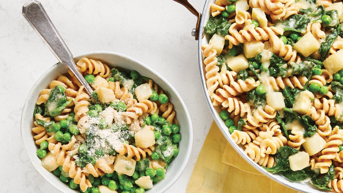 Roasted Garlic, Turnip & Parmesan Pasta