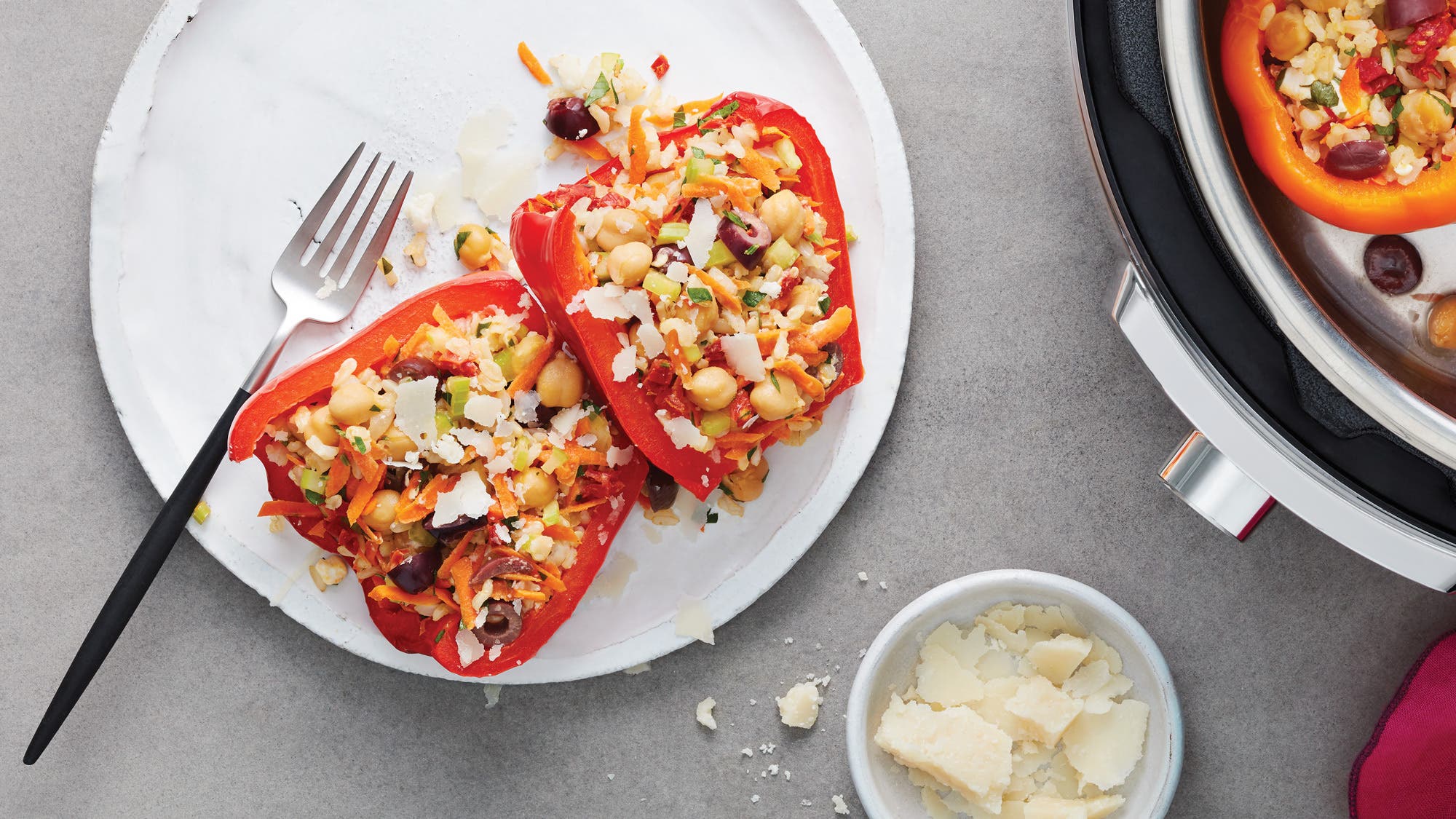 Vegetable-and-Brown-Rice-Stuffed-Peppers_81-web Vegetable– & Brown Rice–Stuffed Peppers recipe
