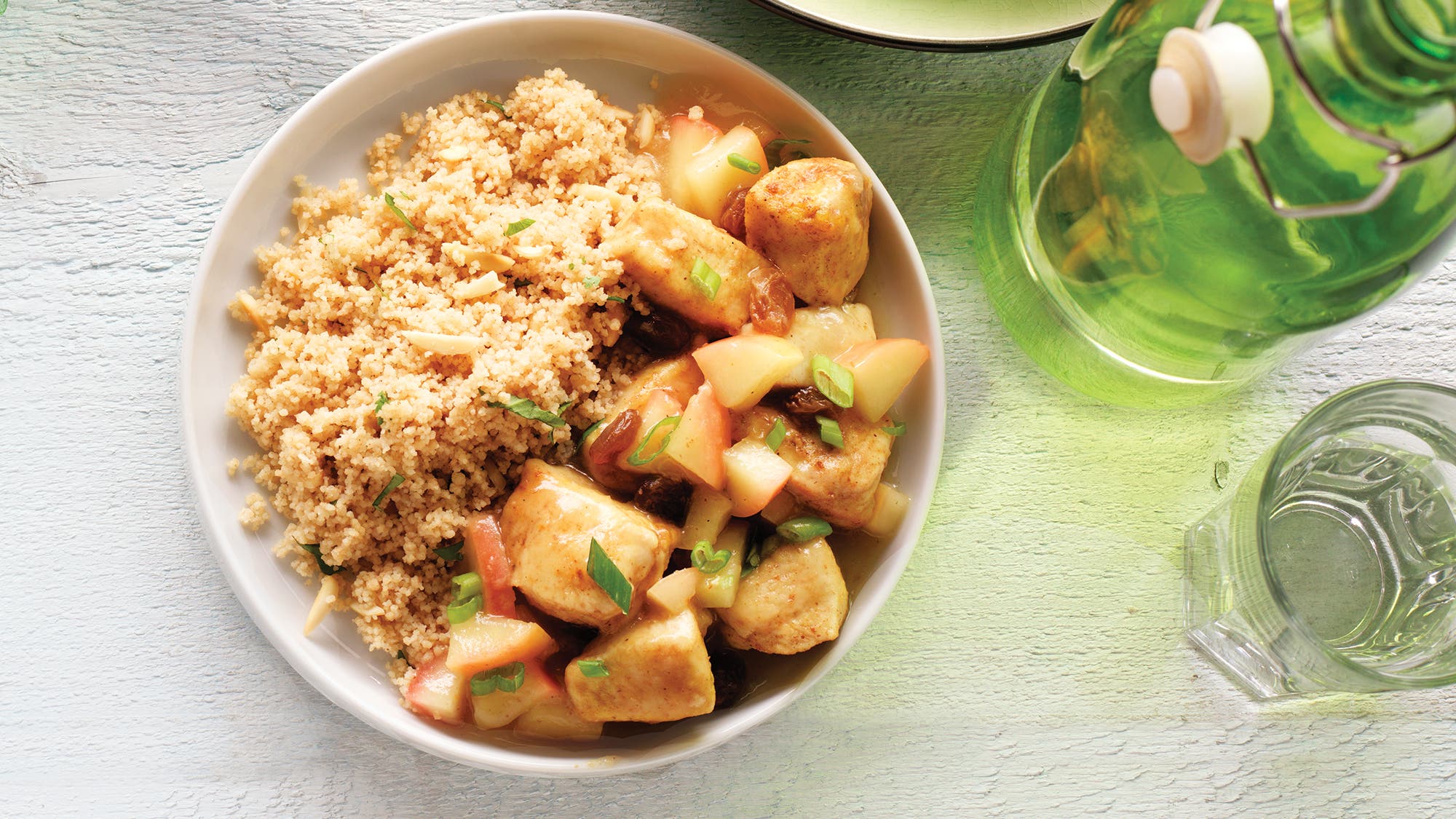 Chicken and Red Apple Curry with Almond Couscous Chicken and Red Apple Curry with Almond Couscous Recipe