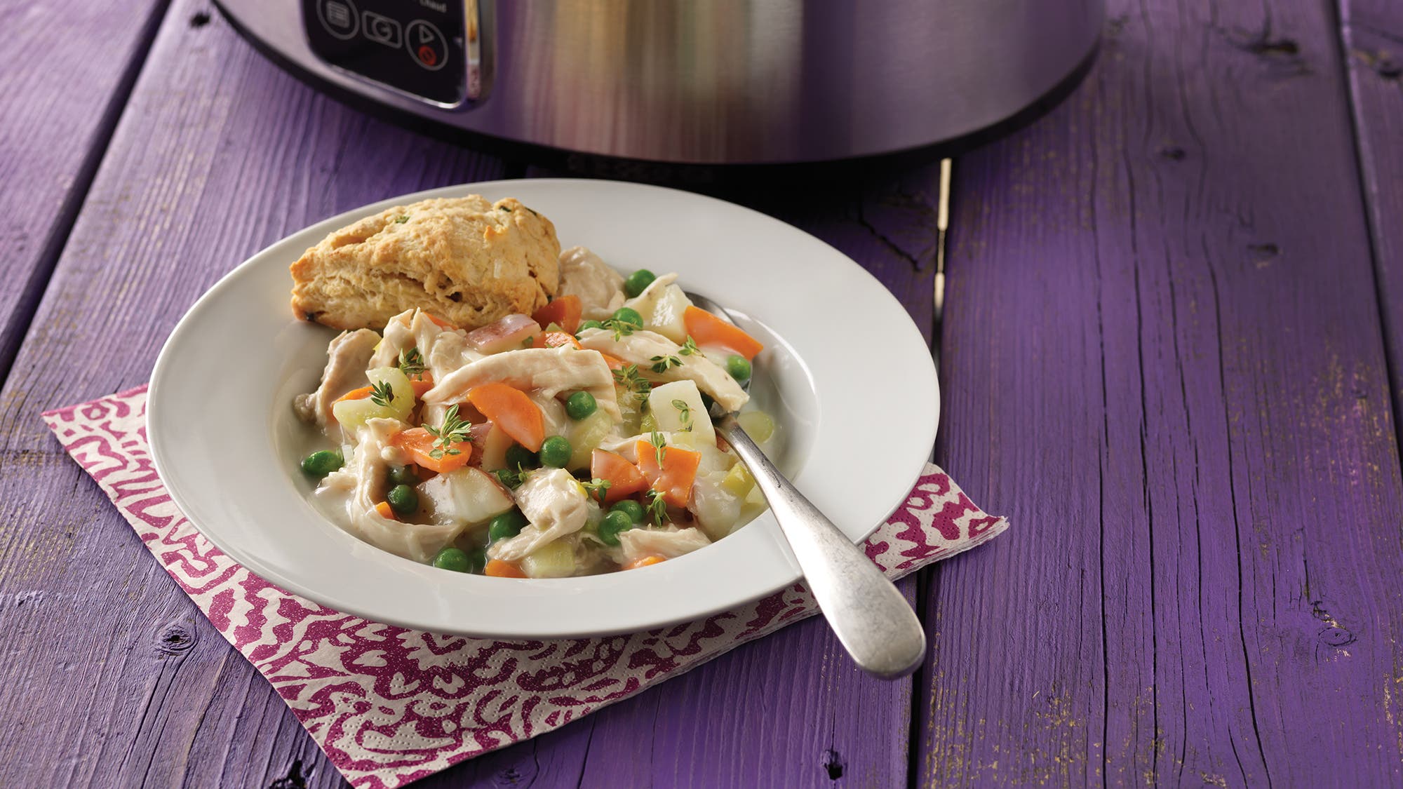 Chicken Pot Pie with Chive Biscuits Chicken Pot Pie with Chive Biscuits Recipe