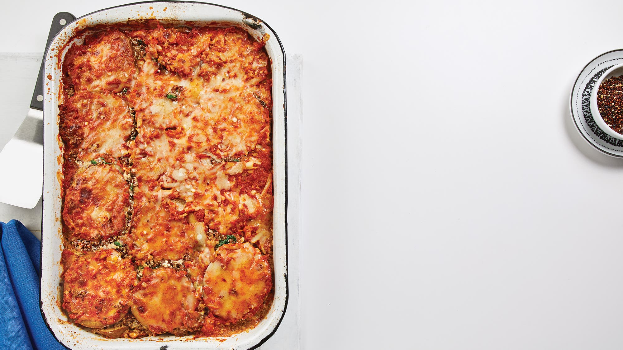 Quinoa, Eggplant & Marinara Bake recipe