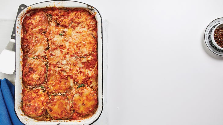 Quinoa, Eggplant and Marinara Bake_82 Quinoa, Eggplant & Marinara Bake recipe