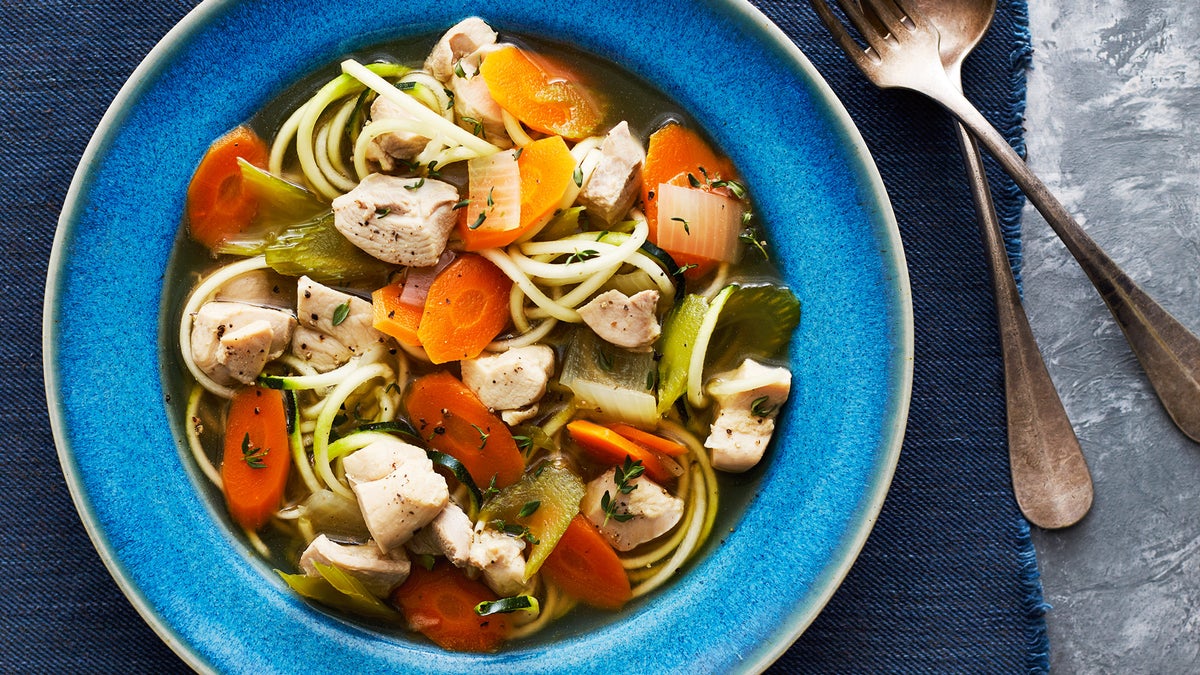 Whole30 Slow-Cooker Chicken Noodle Soup | Slow-Cooker Soup Recipes