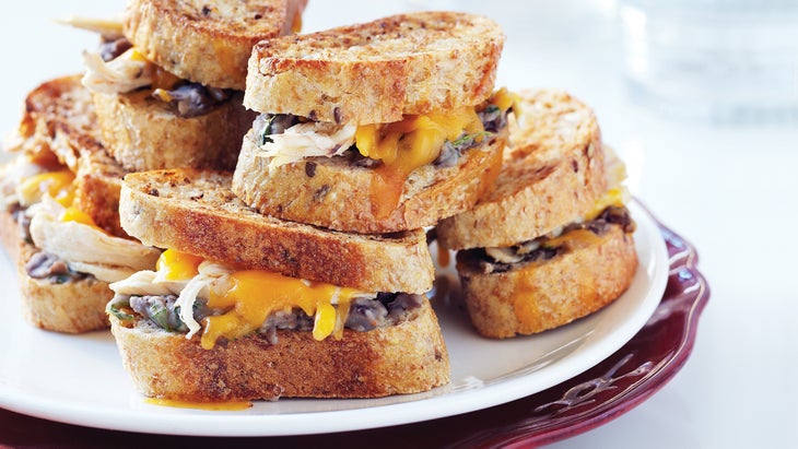 Mini Grilled Cheese Sandwiches with Chicken Grilled Cheese Sandwich recipe