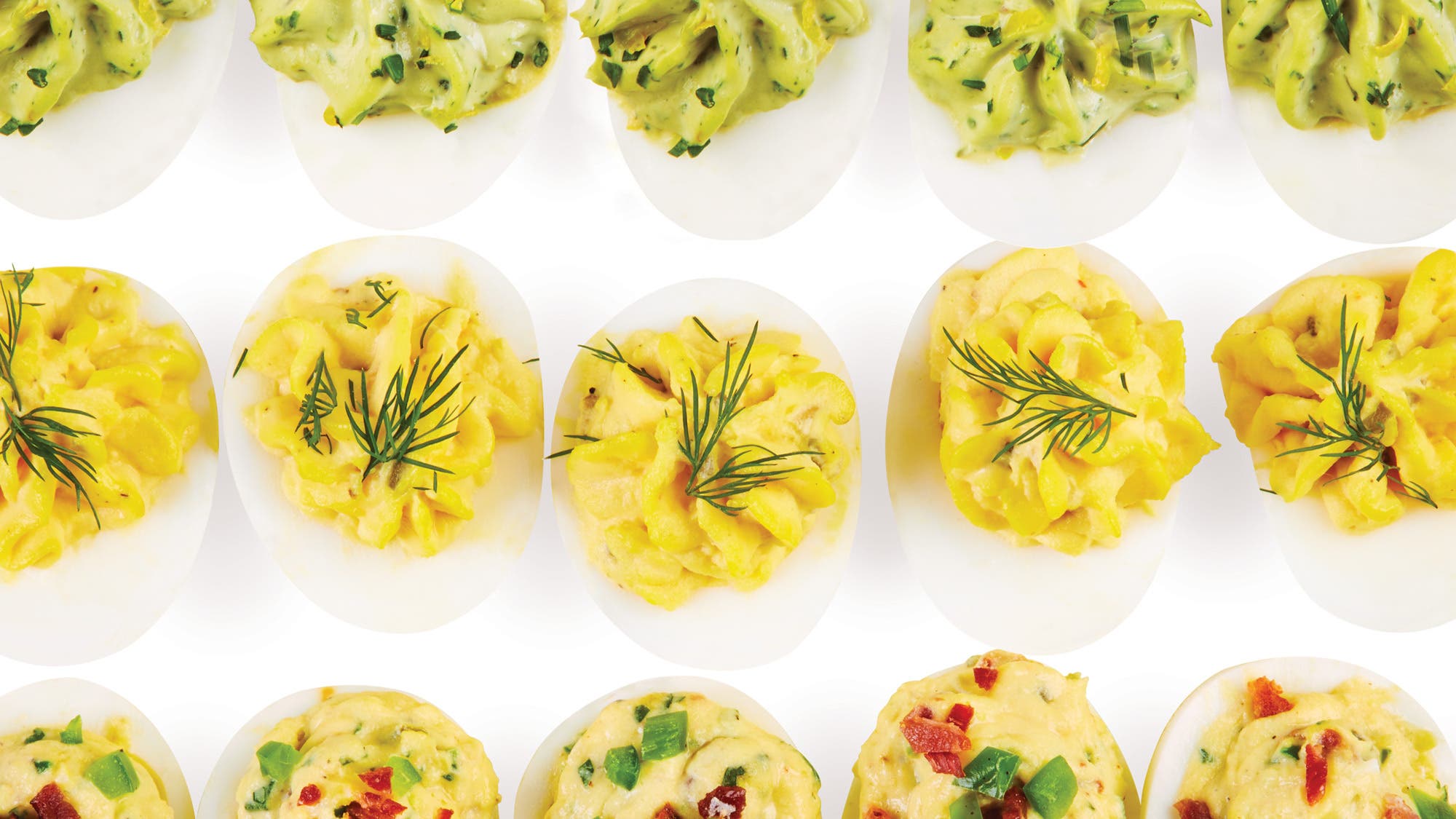Mustard Pickle Deviled Eggs