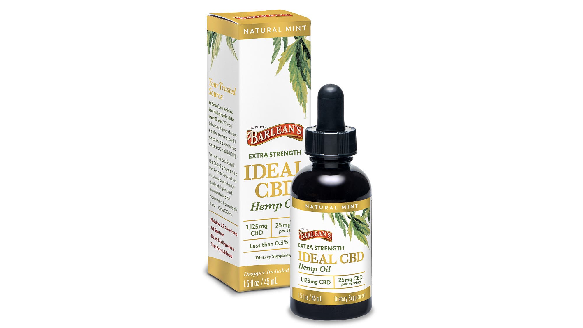 Barlean’s Extra Strength Ideal CBD