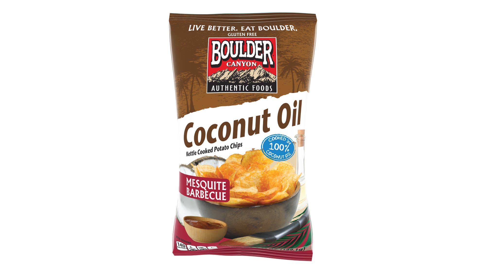 Boulder Canyon Coconut Oil Mesquite BBQ Kettle Cooked Potato Chips