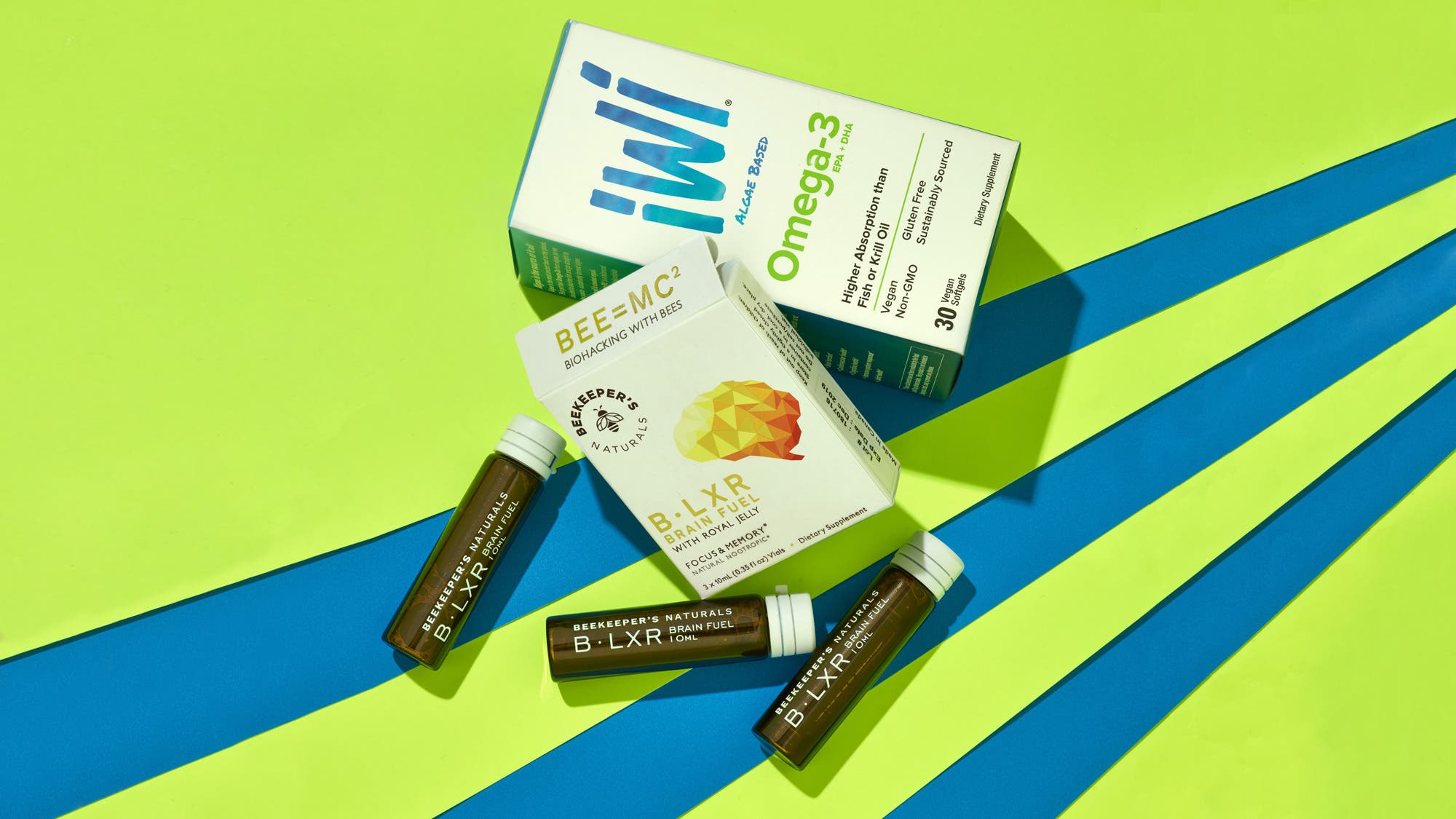 AWARDS_iWi-Omega-3-&-B-LXR-Brain-Fuel_85-WEB iWi Omega-3 EPA + DHA and B.LXR Brain Fuel by Beekeepers Naturals