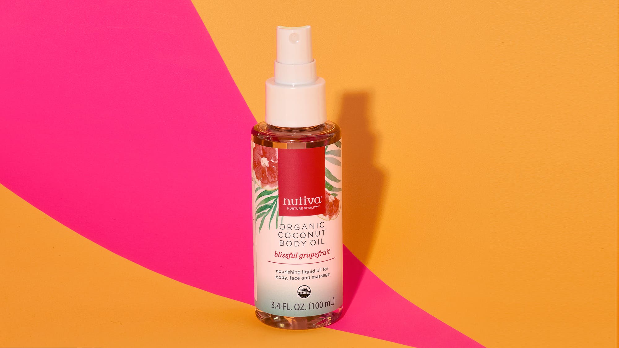 Nutiva Blissful Grapefruit Organic Coconut Body Oil