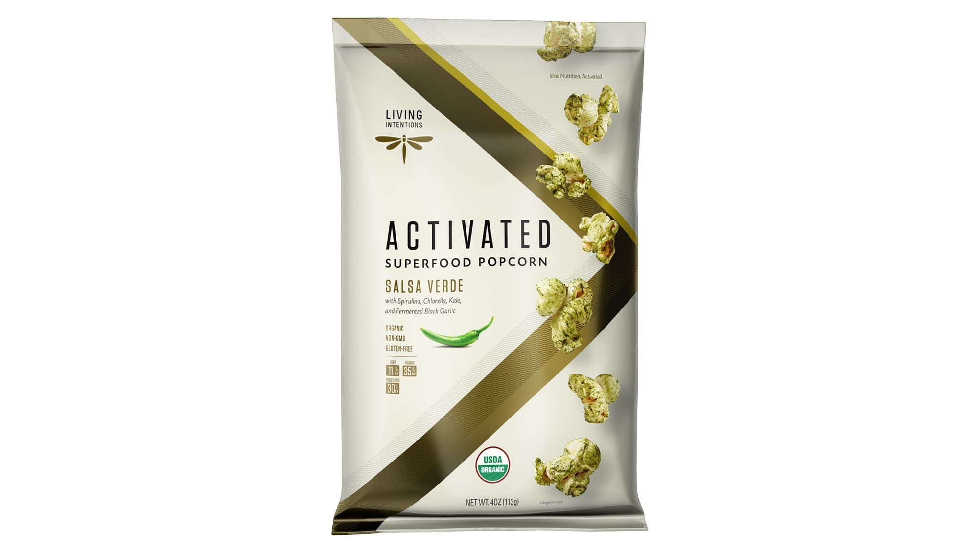 Salsa Verde Superfood Popcorn
