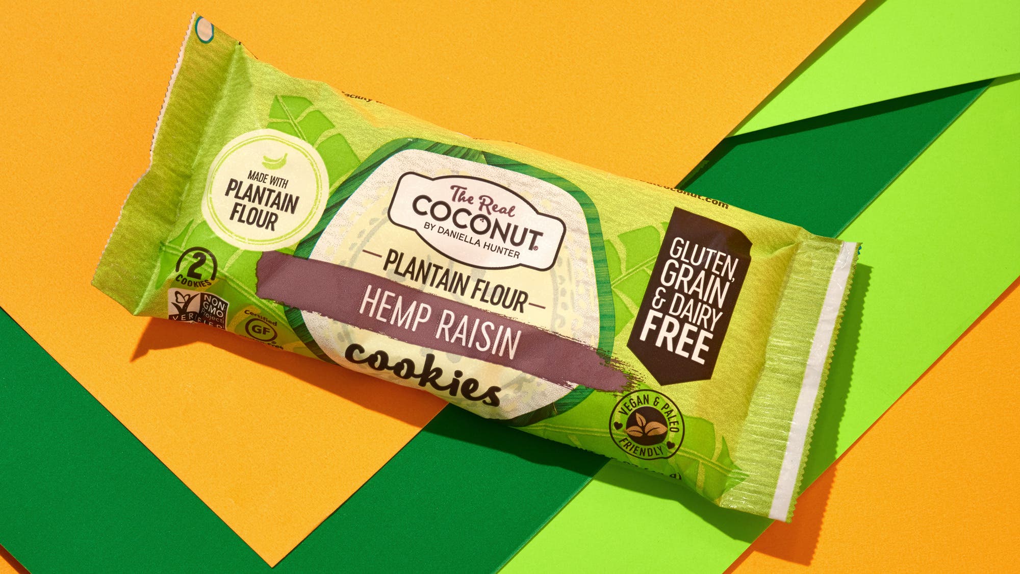 Real Coconut Plantain Flour Cookies: Hemp Raisin