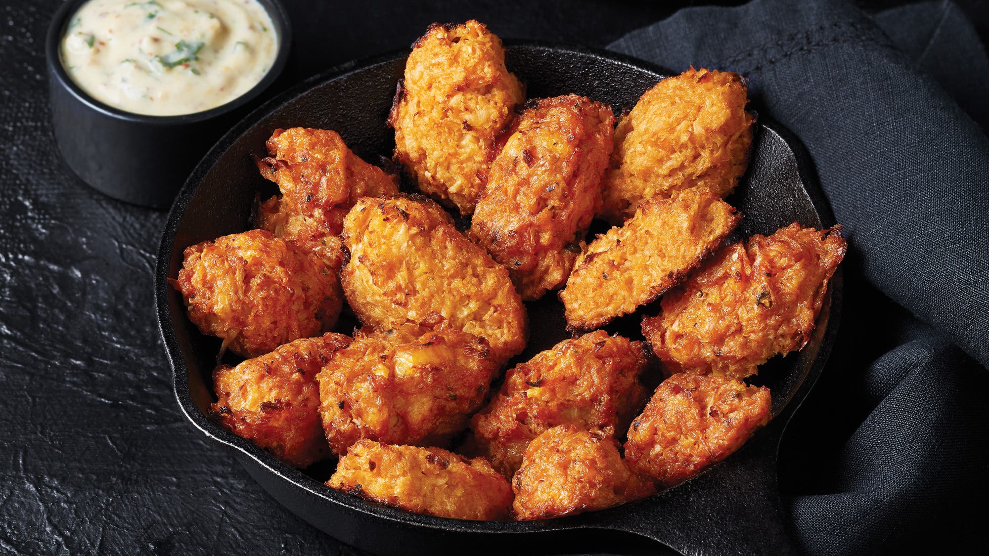 Cauliflower-Tots-with-Herbed-Mayo_86-web Cauliflower Tots with Herbed Mayo recipe