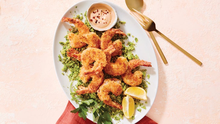 Coconut-Shrimp-with-Sriracha-Mayo_86-web Coconut Shrimp with Sriracha Mayo and Coconut Curry Broccoli Rice recipes
