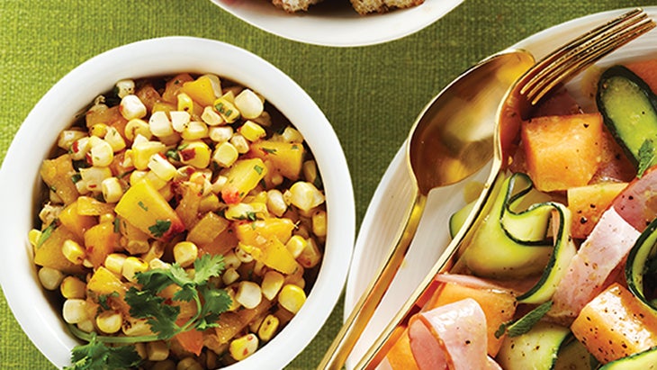 Grilled Corn and Peach Salsa Summer salsa recipe