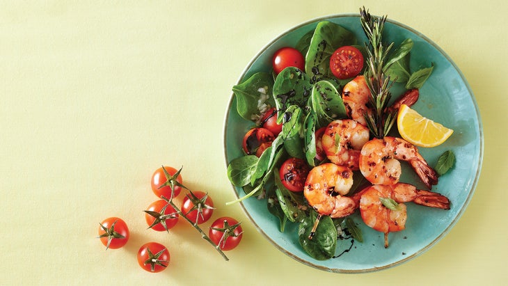 Grilled Prawns on Rosemary Skewers Grilled Prawns on Rosemary Skewers